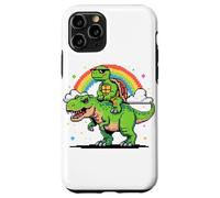 Style Pixel Art Tortue T-Rex Tyrannosaure Graphisme 8 Bits Coque pour iPhone 11 Pro
