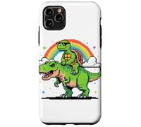 Style Pixel Art Tortue T-Rex Tyrannosaure Graphisme 8 Bits Coque pour iPhone 11 Pro Max