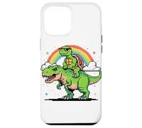 Style Pixel Art Tortue T-Rex Tyrannosaure Graphisme 8 Bits Coque pour iPhone 12 Pro Max