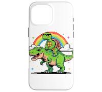 Style Pixel Art Tortue T-Rex Tyrannosaure Graphisme 8 Bits Coque pour iPhone 16 Pro Max