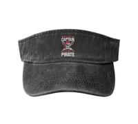 Style Polo Classique Casquette d'équipe Travailler comme Un Capitaine Jouer comme Un Pirate Réglable Sunhat Chapeau Sun Shield Hat pour Homme,Saisons,activités,Femme