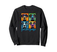 Style Pop Art Dogue Allemand Grand-père Sweatshirt