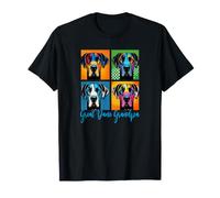Style Pop Art Dogue Allemand Grand-père T-Shirt