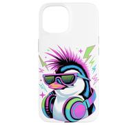 Style Punk Époque Manchot Lunettes de Soleil Manchots Coque pour iPhone 15