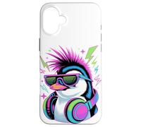 Style Punk Époque Manchot Lunettes de Soleil Manchots Coque pour iPhone 16 Plus
