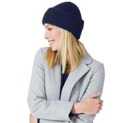 Style & Republic Bonnet de Cachemire pour Femme en 100% Cachemire, votre Bonnet Premium Confortable pour Moments Élégants d'Automne et d'Hiver - Disponible en Plusieurs Teintes, bleu marine, Taille