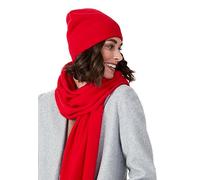Style & Republic Bonnet de Sport en Cachemire pour Femme en 100% Cachemire - Votre Bonnet Douillet de qualité supérieure pour des Moments élégants d'automne et d'hiver, Crimson, Taille Unique