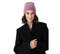 Style & Republic Bonnet de Sport en Cachemire pour Femme en 100% Cachemire - Votre Bonnet Douillet de qualité supérieure pour des Moments élégants d'automne et d'hiver, Dull Rose, 48