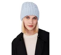 Style & Republic Bonnet en Tricot doublé en différentes Couleurs, Bleu Clair, Taille Unique