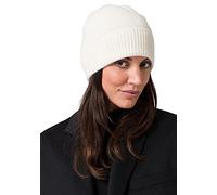 Style & Republic Bonnet Sport, Chapeau Créme en 100% Cachemire, Taille Unique avec Ceinture de 44 cm et Revers de 6,5 cm, Femme …
