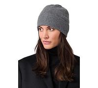 Style & Republic Bonnet Sport, Chapeau Gris en 100% Cachemire, Taille Unique avec Ceinture de 44 cm et Revers de 6,5 cm, Femme …