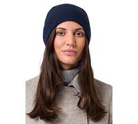 Style & Republic Bonnet Sport, Chapeau Marine en 100% Cachemire, Taille Unique avec Ceinture de 44 cm et Revers de 6,5 cm, Femme …