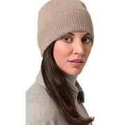 Style & Republic Bonnet Sport, Chapeau Nougat en 100% Cachemire, Taille Unique avec Ceinture de 44 cm et Revers de 6,5 cm, Femme …