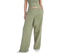 Style & Republic Pantalons de jogging pour femme en coton | jambe large, élastique à la taille avec cordon de serrage, molleton ultra doux, pour yoga et loisirs, pantalons avec poches, Olive, S