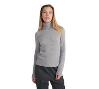 Style & Republic Pull à col roulé 100 % cachemire pour femme, coupe régulière, élégant pull en cachemire de qualité supérieure pour l'automne et l'hiver, Gris clair chiné, L