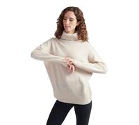Style & Republic Pull à col roulé pour femme, coupe surdimensionnée, 100 % cachemire, élégant pull en tricot cachemire de qualité supérieure avec col tortue pour l'automne et l'hiver, sable, L