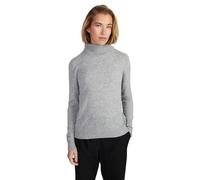 Style & Republic Pull à col roulé pour femme en 100 % cachemire, coupe classique, pull élégant en cachemire de qualité supérieure pour l'automne et l'hiver, conçu à Berlin, Gris clair chiné, M
