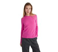 Style Republic Pull à manches longues 100 % pur cachemire pour femme, doux, chaud et élégant en tricot d'hiver, Fuschia, X-Small