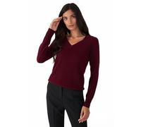 Style & Republic Pull élégant à col en V en cachemire pour femme en 100 % cachemire - Votre pull en tricot douillet de qualité supérieure pour des moments élégants d'automne et d'hiver, S