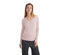 Style & Republic Pull élégant à col en V en cachemire pour femme en 100 % cachemire - Votre pull en tricot douillet de qualité supérieure pour des moments élégants d'automne et d'hiver, Rose pastel, S