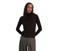 Style & Republic Pullover à col roulé pour femme en 100% cachemire, coupe classique, pull en maille fine en cachemire premium élégant pour l'automne et l'hiver, conçu à Berlin, café, L