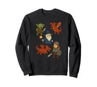 Style rétro 16 Bits aventurier Magicien Chevalier Dragon Gobelin Sweatshirt