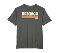 Style rétro années 70 et 80 Waterloo, Illinois T-Shirt