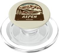 Style rétro Aspen Colorado pour l'extérieur PopSockets PopGrip pour MagSafe