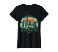 Style rétro Atlanta Georgia City Skyline T-Shirt Graphique avec Valeur