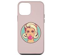 Style rétro Bubblegum Babe Blonde Pin-Up Style Pop Art Coque pour iPhone 12 mini