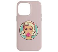 Style rétro Bubblegum Babe Blonde Pin-Up Style Pop Art Coque pour iPhone 14 Pro Max