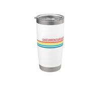 Style rétro documentaire Gobelet isotherme en acier inoxydable double paroi