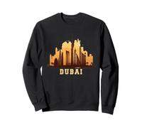 Style rétro Dubaï, Horizon de la Ville des Émirats Arabes Unis Sweatshirt