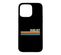 Style rétro duelliste Coque pour iPhone 15 Pro Max