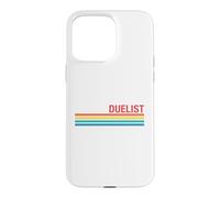 Style rétro duelliste Coque pour iPhone 15 Pro Max