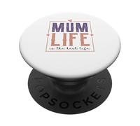Style rétro Mum Life is The Best Life for My Best Mum PopSockets PopGrip Adhésif