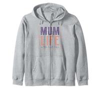 Style rétro Mum Life is The Best Life for My Best Mum Sweat à Capuche