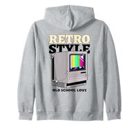 Style rétro Old School Love (Graphique TV Vintage) Sweat à Capuche