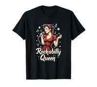 Style rétro Pin Up Rockabilly Queen Rockabilly T-Shirt