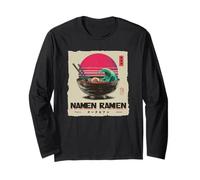 Style rétro Tokyo Japon Ramen Great Wave années 80 Manche Longue