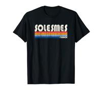 Style rétro vintage années 70 80 Solesmes, France T-Shirt