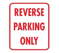 Style Reverse Parking Only Space Rule Metal Tin Sign 12x8 Inch