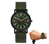 Style Sport Watch - Canvas Field Strap, Casual Daily Accessory, Resistant Casing Design, Tracks Time During Rugged Activity, Hobbyist Accessories, Earth Tone Band