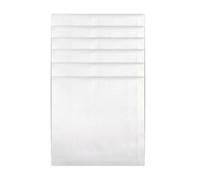 Style Square Mouchoirs 100 % coton pour homme Blanc Taille King Size 50 cm, blanc, 40 CM