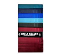 Style Square Mouchoirs pour homme, 100 % pur coton doux, mouchoir de poche carré, motif coloré, excellent cadeau, 43 x 43 cm, Assortiment de 6 - AS-80297, 43 CM