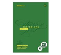 Style Staufen Bloc-notes - DIN A4, 100 feuilles papier à lettres, linéature 20, 70 g/m², blanc, Staufenpost