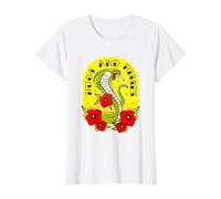 Style Tatouage Traditionnel Vintage Cobra Serpent câlins et sifflements T-Shirt Graphique avec Valeur
