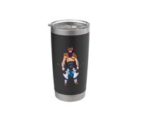 Style Viking Berserker Comic Thor Odin Ragnar Gobelet isotherme en acier inoxydable double paroi