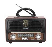 Style vintage de radio en bois M-111BT avec plusieurs bandes à l'ancienne prend en charge AUX/TF/blueteeth Accueil Bureau Hautréusmultifonctionnels - Type Black