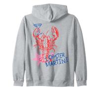 Style Vintage Lobster Club Martini Cocktail Bar Design Sweat à Capuche